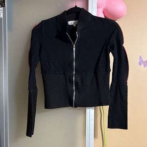 Cropped Zip Up Athletic and Casual Sweater Top for Women